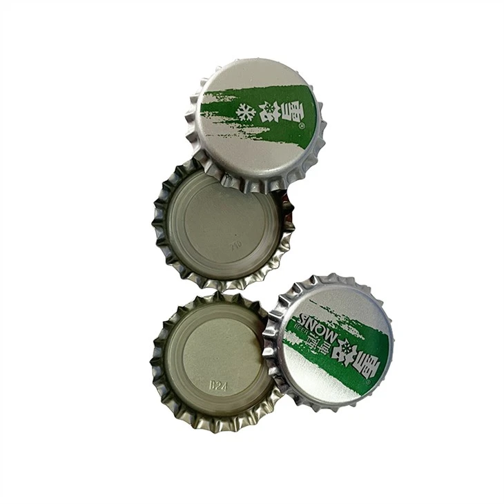 face and liner side of metal screw caps